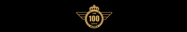 Horex 100 jaar logo zwart wit